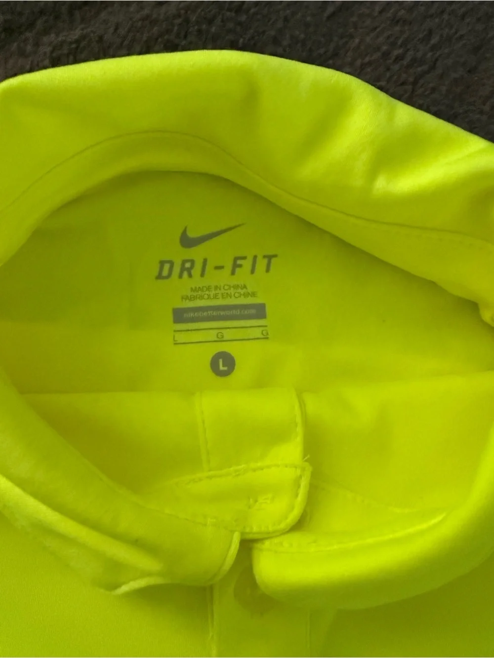 Nike Neon Yellow Boys' Athletic Polo